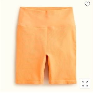 J.Crew SculptStretch high-rise ribbed bike short 🧡